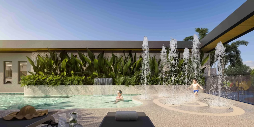 A piscina do Origens